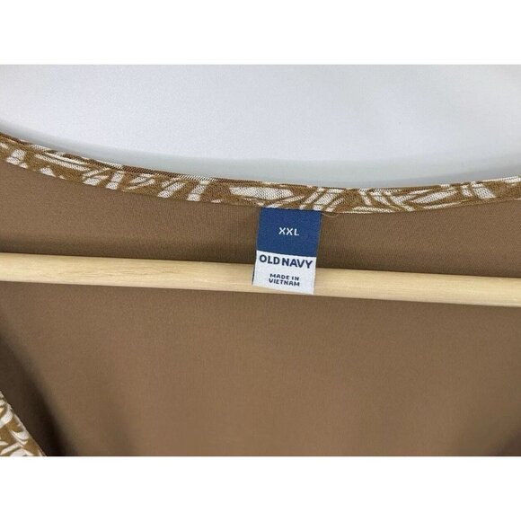 NWT Old Navy Plus Size Waist-Defined Tie-Shoulder Smocked Mesh Dress XXL Boho - Picture 5 of 11